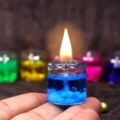 Crystal Jelly Smokeless Candles 6 Pcs